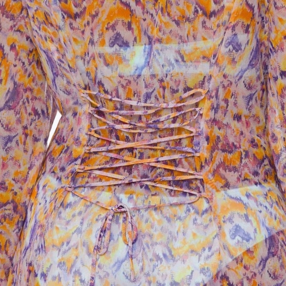 Savage X Fenty Cyber Cat Long Robe Three Piece Set - Picture 8 of 15